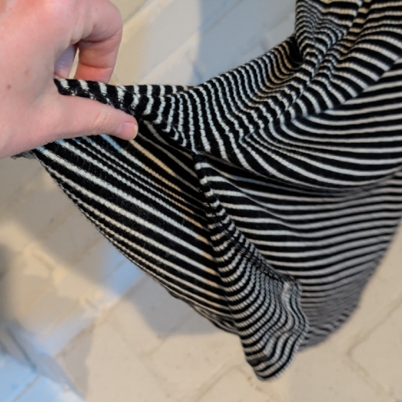 Madewell Ribbed Mockneck Midi Dress in Stripe - Picture 8 of 9